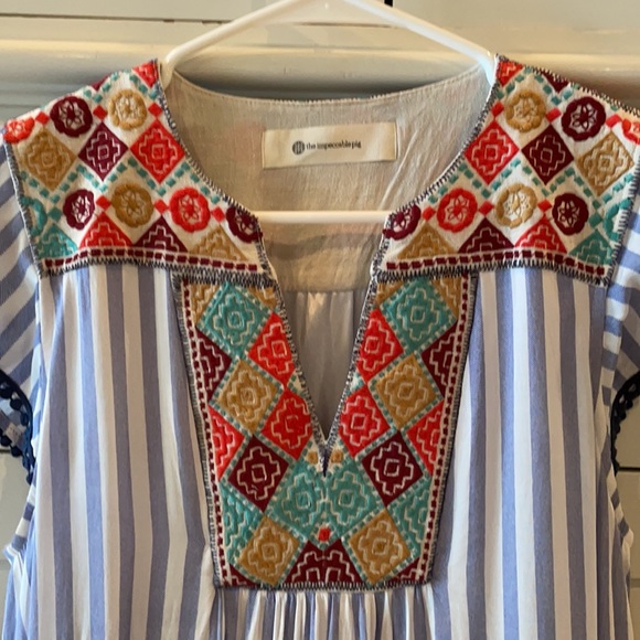 The impeccable pig blue and white striped dress. - Picture 3 of 4